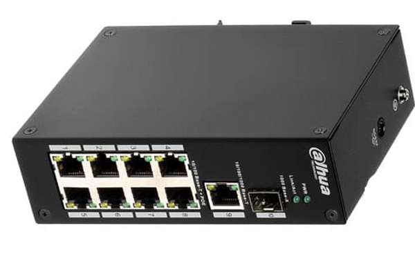 Switch PoE Dahua PFS3110-8P-96 8 Port 10/100Mbps + 2 Port, công suất 7.6Gb, chống sét 2KV